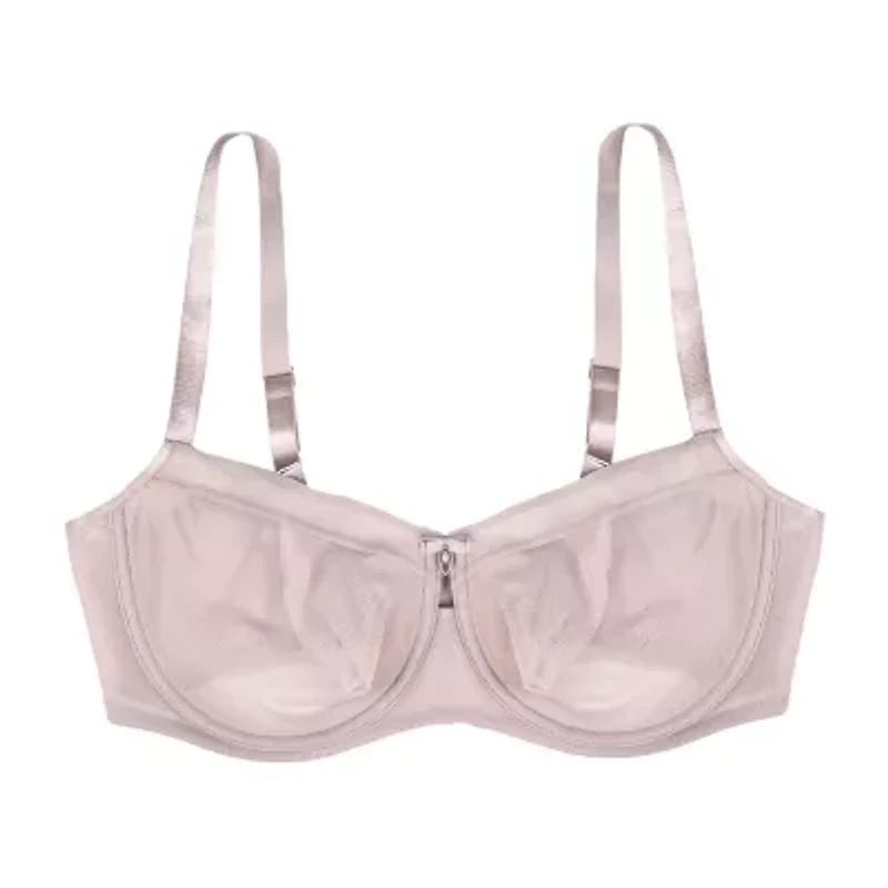 Curvy Couture Sheer Mesh Unlined Balconette-1611