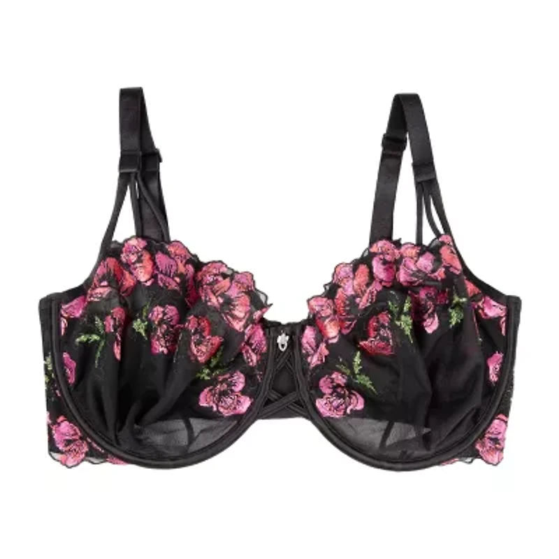Curvy Couture Embroidery Unlined Balconette-1613