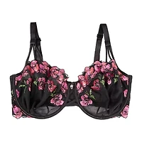 Curvy Couture Embroidery Unlined Balconette-1613