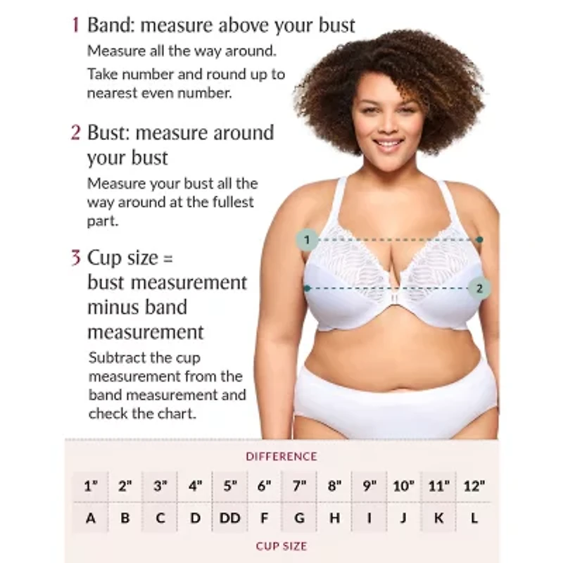 Glamorise Front-Close Cotton Wonderwire- 1241