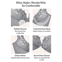 Glamorise Front-Close Cotton Wonderwire- 1241