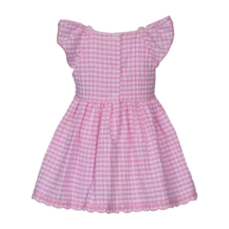 Bonnie Jean Toddler Girls Short Sleeve Flutter Fit + Flare Dress