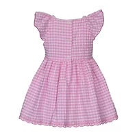 Bonnie Jean Toddler Girls Short Sleeve Flutter Fit + Flare Dress