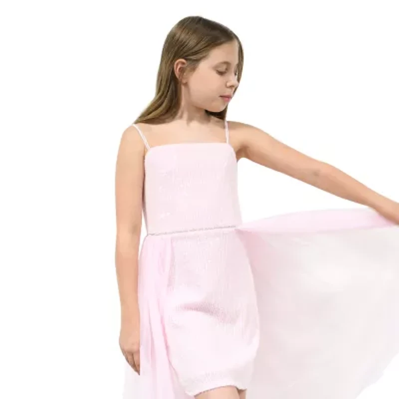 Lilt Big Kid Girls Sleeveless Maxi Dress