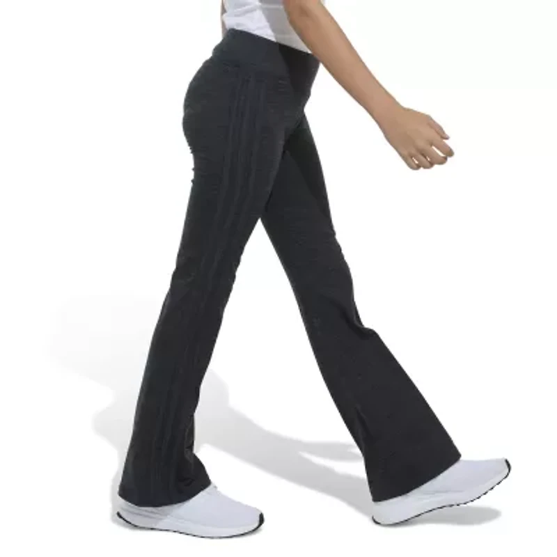 adidas Big Kid Girls Mid Rise Flare Slim Fit Pull-On Pant