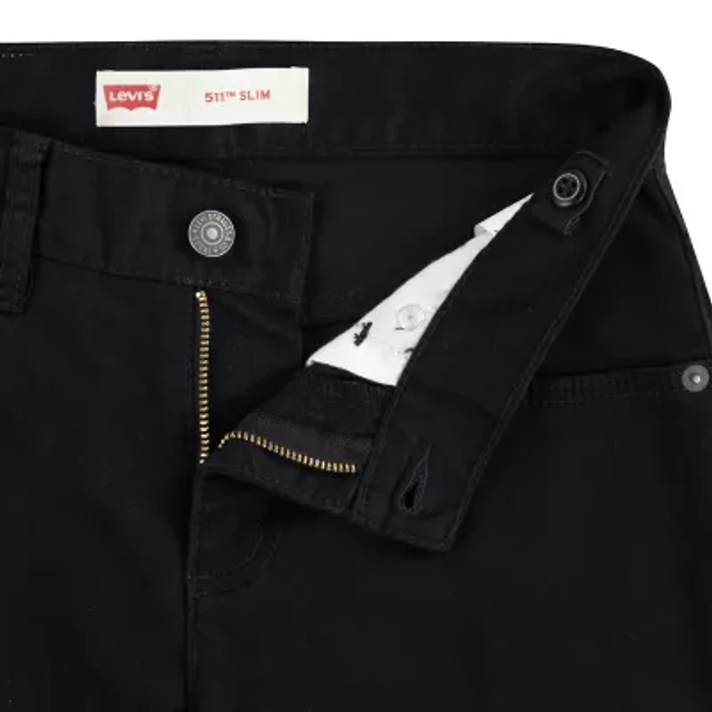 Levi's 511 Sueded Big Kid Boys Adjustable Waist Slim Fit Pant