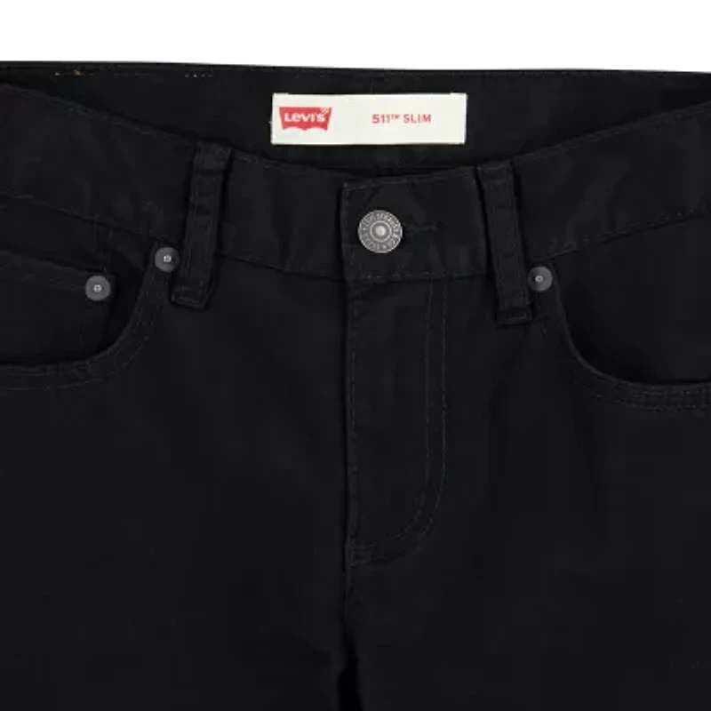 Levi's 511 Sueded Big Kid Boys Adjustable Waist Slim Fit Pant