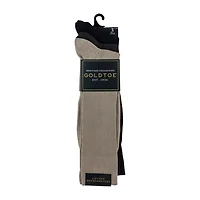 Gold Toe Cotton Metropolitan Dress Mens 3 Pair Crew Socks