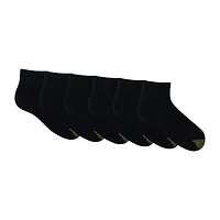 Gold Toe Athletic Sport Mens Breathable 6 Pair Big and Tall Quarter Ankle Socks