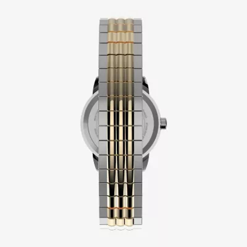 Timex Perfect Fit Unisex Adult Two Tone Stainless Steel Expansion Watch Tw2v05900jt