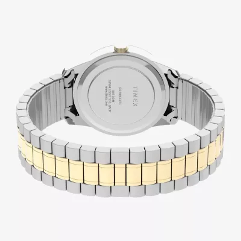 Timex Mens Two Tone Stainless Steel Expansion Watch T2m935