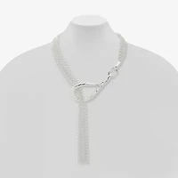 Worthington Silver Tone Womens Stainless Steel 22 Inch Y Necklace