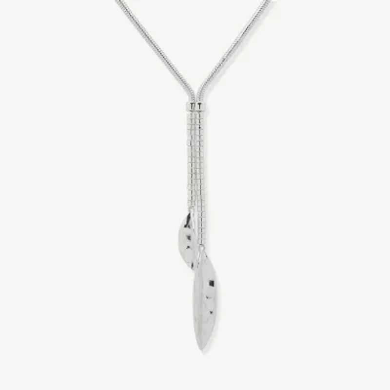 Worthington Silver Tone Bolo Womens 22 Inch Y Necklace