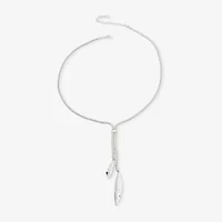 Worthington Silver Tone Bolo Womens 22 Inch Y Necklace
