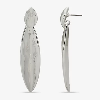 Worthington Silver Tone Womens Drop Earrings