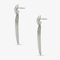 Worthington Silver Tone Womens Drop Earrings