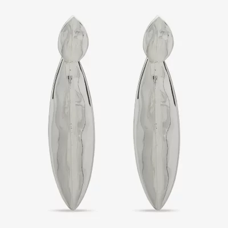 Worthington Silver Tone Womens Drop Earrings
