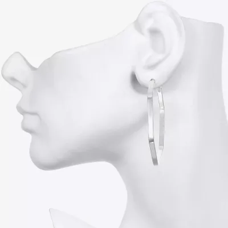 Bijoux Bar Delicates Silver Tone Womens Glass 3 Pair Earring Set