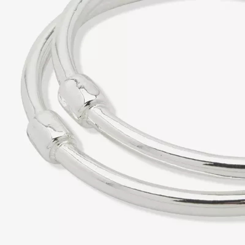 Worthington Silver Tone Womens 2-pc. Bracelet Set