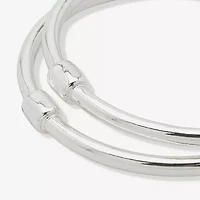 Worthington Silver Tone Womens 2-pc. Bracelet Set