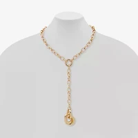 Worthington Gold Tone Womens 22 Inch Y Necklace