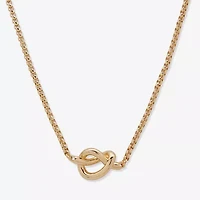 Worthington Gold Tone Womens Inch Collar Necklace