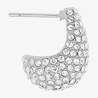 Sparkle Allure Womens Crystal Pure Silver Over Brass Drop Earrings