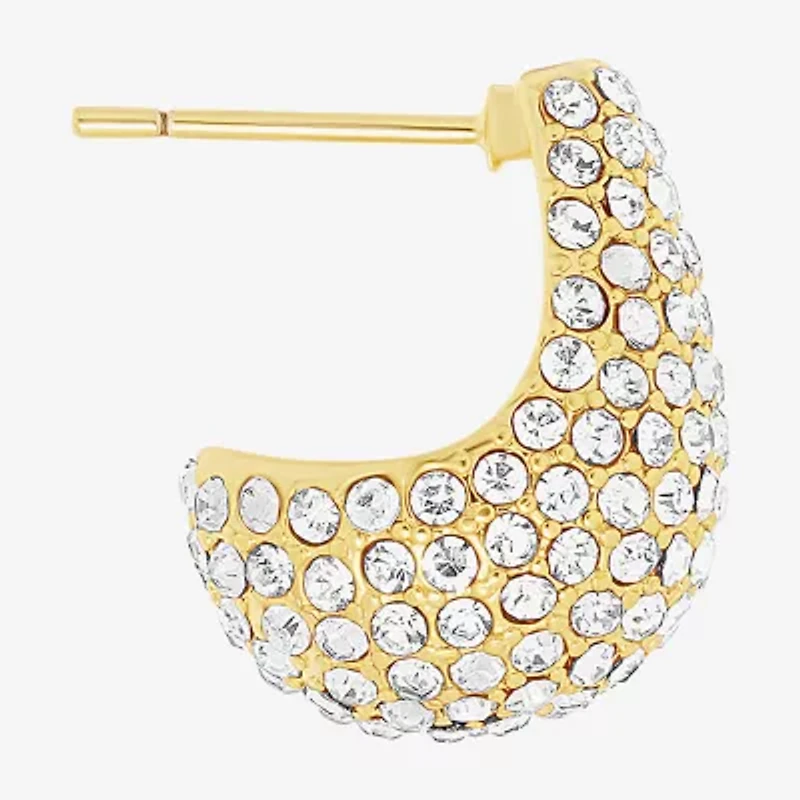 Sparkle Allure Womens Crystal 14K Gold Over Brass Drop Earrings