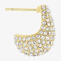 Sparkle Allure Womens Crystal 14K Gold Over Brass Drop Earrings