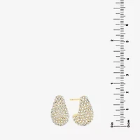 Sparkle Allure Womens Crystal 14K Gold Over Brass Drop Earrings