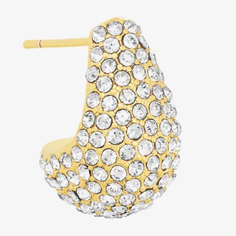 Sparkle Allure Womens Crystal 14K Gold Over Brass Drop Earrings