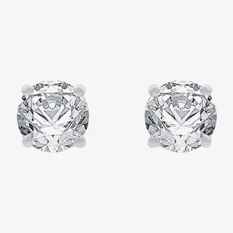 Ever Star / CT. T.W. Lab-Grown (G / SI1-SI2) Diamond 10K or 14K Gold Round Stud Earrings