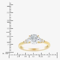 (H-I / Si1-Si2) Womens 1 1/4 CT. T.W. Lab Grown White Diamond 10K Gold Round Band