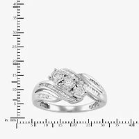 Love Lives Forever 1/2 CT.T.W. Round White Natural Diamond 10K Gold 3-Stone Ring