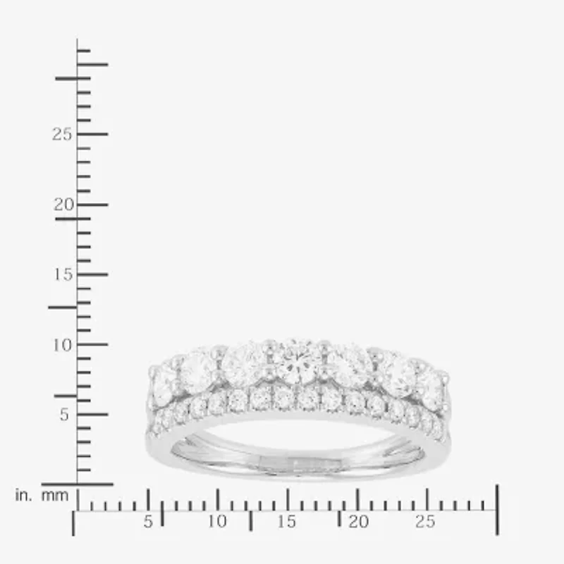 Womens 1 1/4 CT. T.W. White Diamond 10K Gold Anniversary Wedding Band