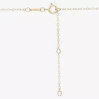 Womens 10K Gold Cross 18 Inch Pendant Necklace