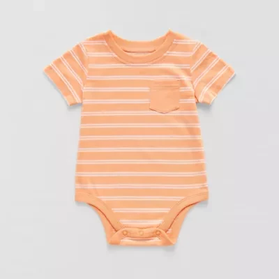 Okie Dokie Baby Boys Crew Neck Short Sleeve Bodysuit