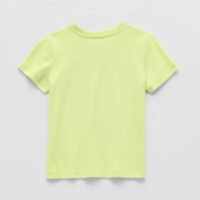 Okie Dokie Toddler & Little Boys Crew Neck Short Sleeve Regular Fit Graphic T-Shirt