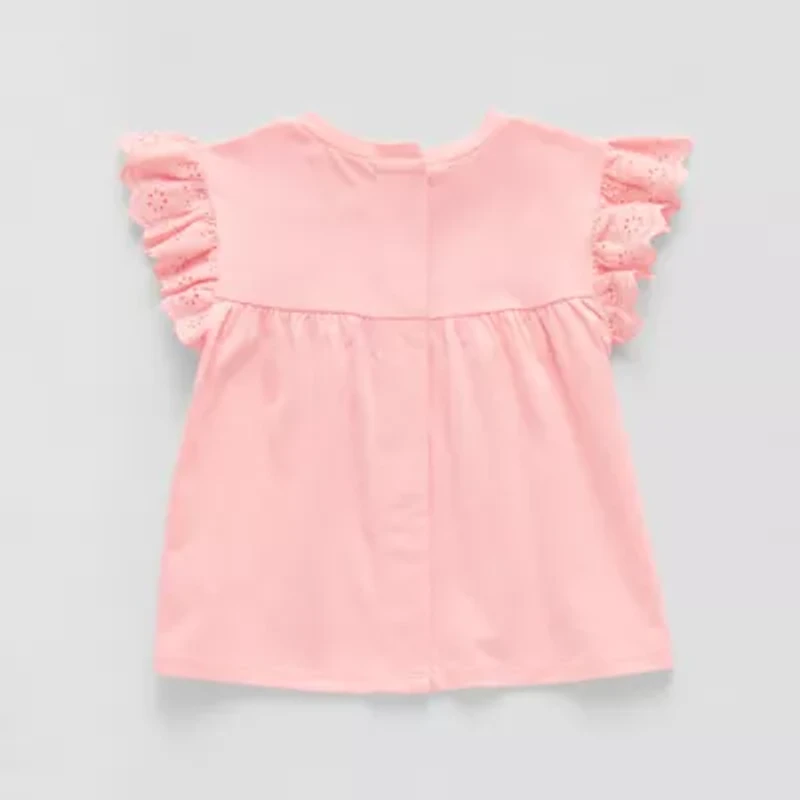 Okie Dokie Toddler & Little Girls Adaptive Round Neck Sleeveless Peplum Top