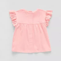 Okie Dokie Toddler & Little Girls Adaptive Round Neck Sleeveless Peplum Top