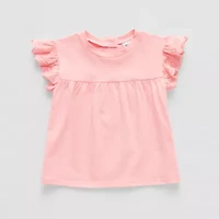 Okie Dokie Toddler & Little Girls Adaptive Round Neck Sleeveless Peplum Top