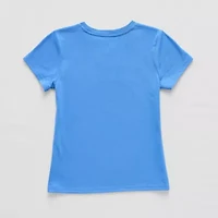 Xersion Little & Big Kid Girls Crew Neck Short Sleeve Regular Fit Graphic T-Shirt