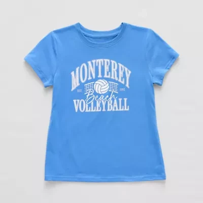 Xersion Little & Big Kid Girls Crew Neck Short Sleeve Regular Fit Graphic T-Shirt