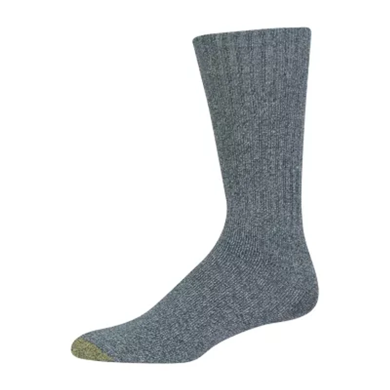 Gold Toe Harrington Mens 6 Pair Crew Socks