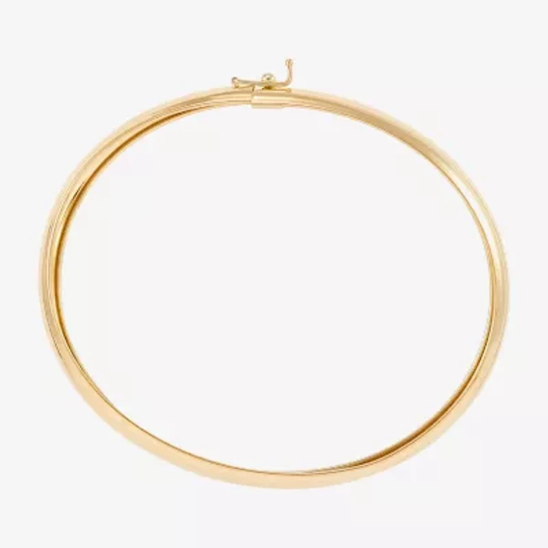 Womens 10K Gold Bangle Bracelet