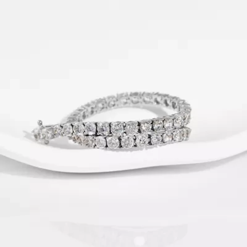 DiamonArt® 11.34 CT. T.W. Cubic Zirconia Sterling Silver Bracelet