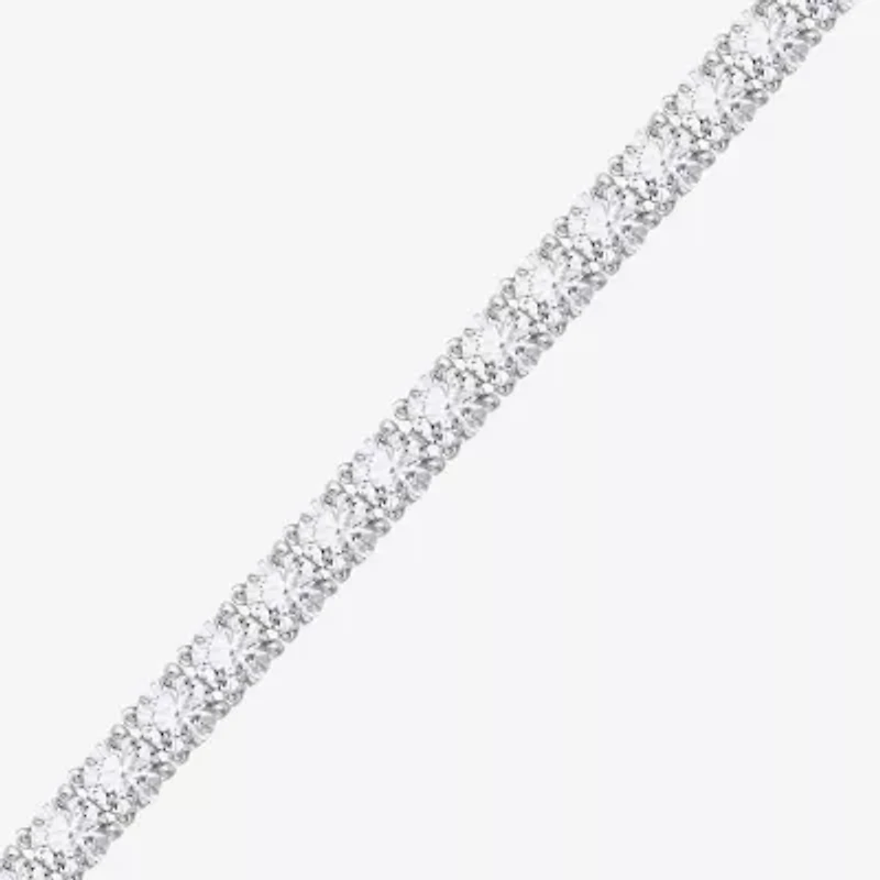 DiamonArt® 11.34 CT. T.W. Cubic Zirconia Sterling Silver Bracelet