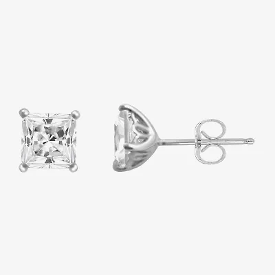 DiamonArt® 1 CT. T.W. Cubic Zirconia Sterling Silver Stud Earrings