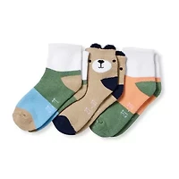 Okie Dokie Little & Big Kid Boys 6 Pair Quarter Ankle Socks