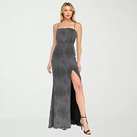 Trixxi Womens Juniors Sleeveless Glitter Diamond Bodycon Dress